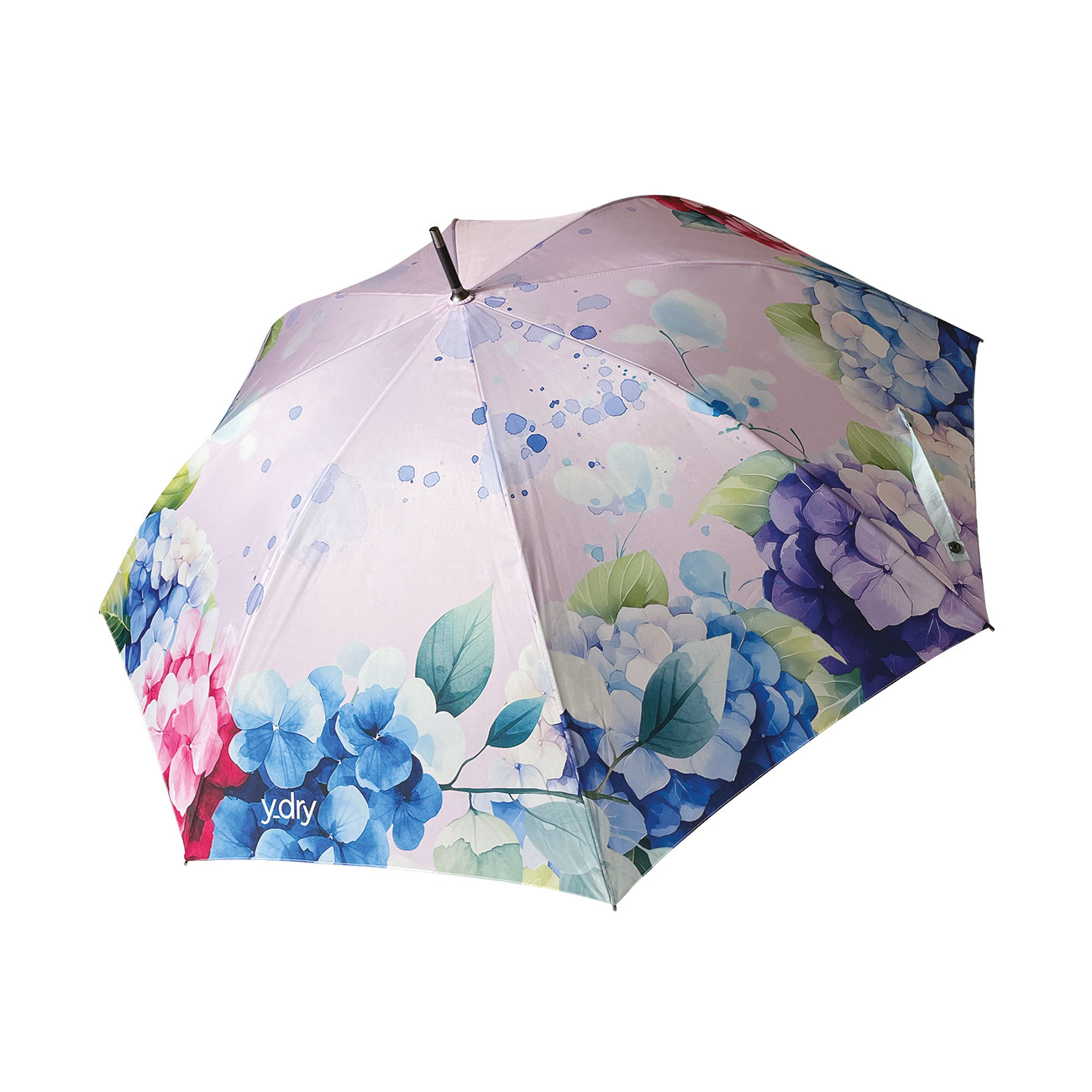 Y-DRY Ortensie Ombrello Lungo Fantasia Donna Uomo Fiori