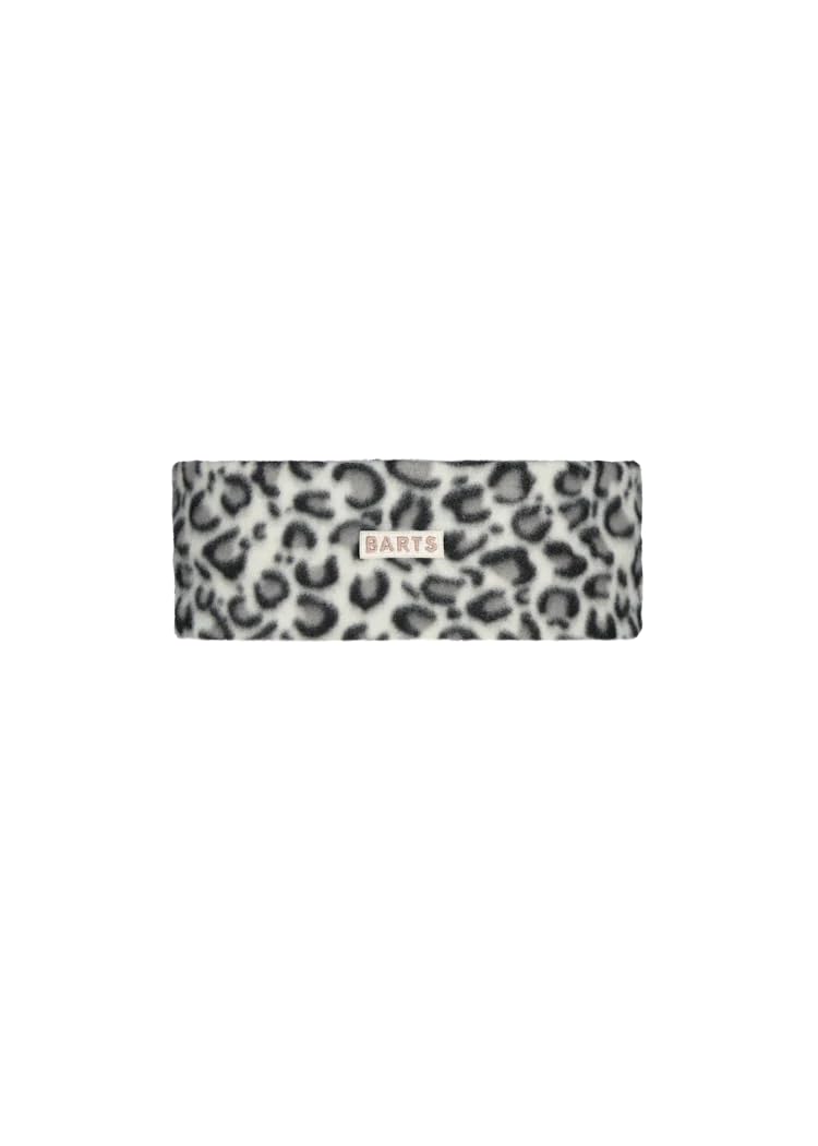 Barts Headbands fascia in pile leopardata grigio nero poliestere