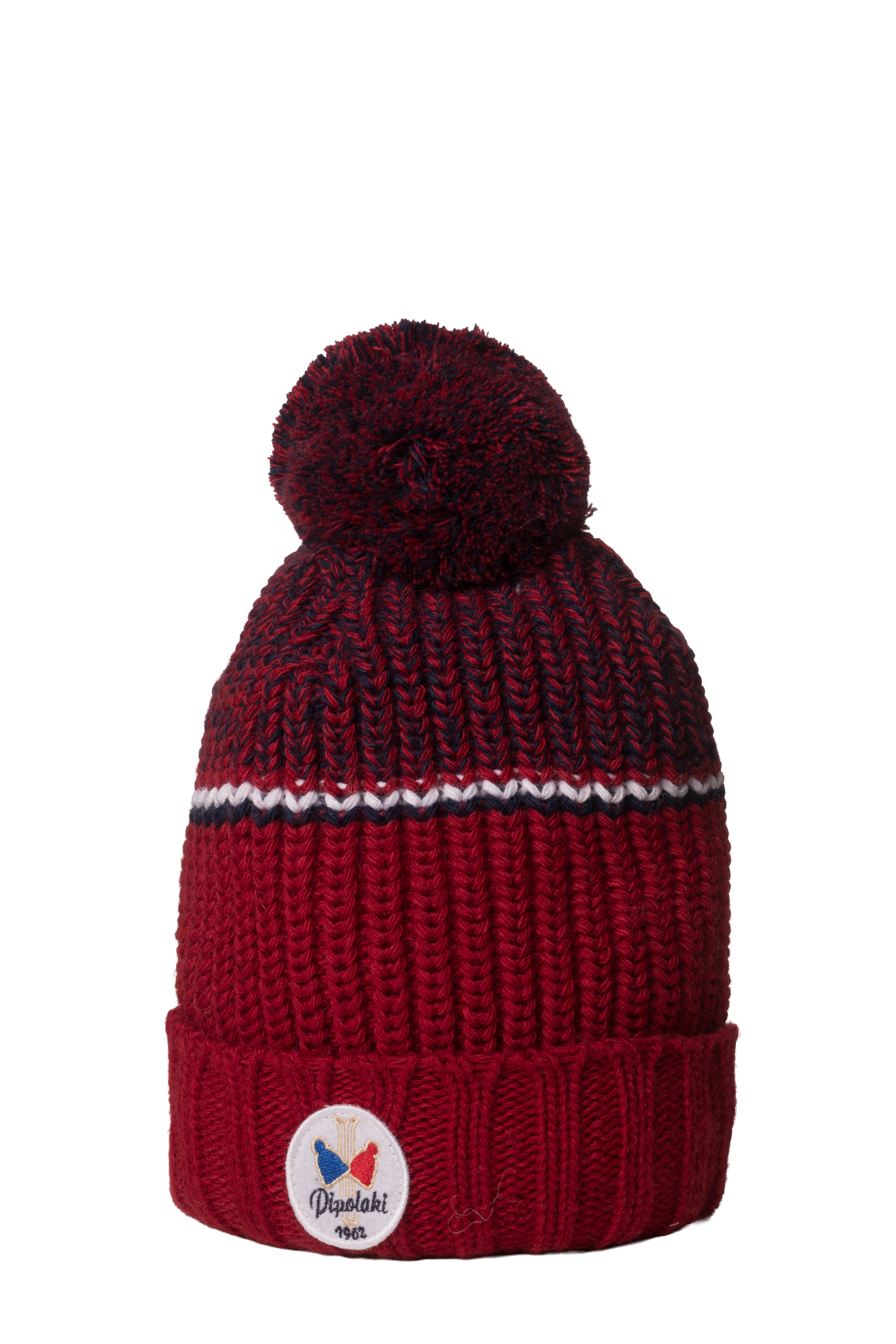 Pipolaki Lespi berretto pile pompon bianco