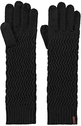 Barts Kea Gloves guanti neri zig-zag taglia unica