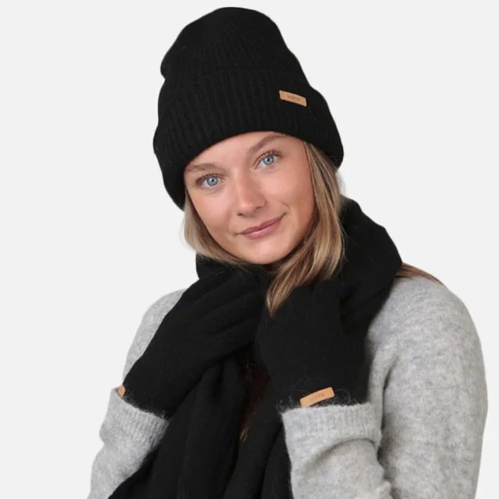 Barts Witzia Beanie berretto donna nero taglia unica coste