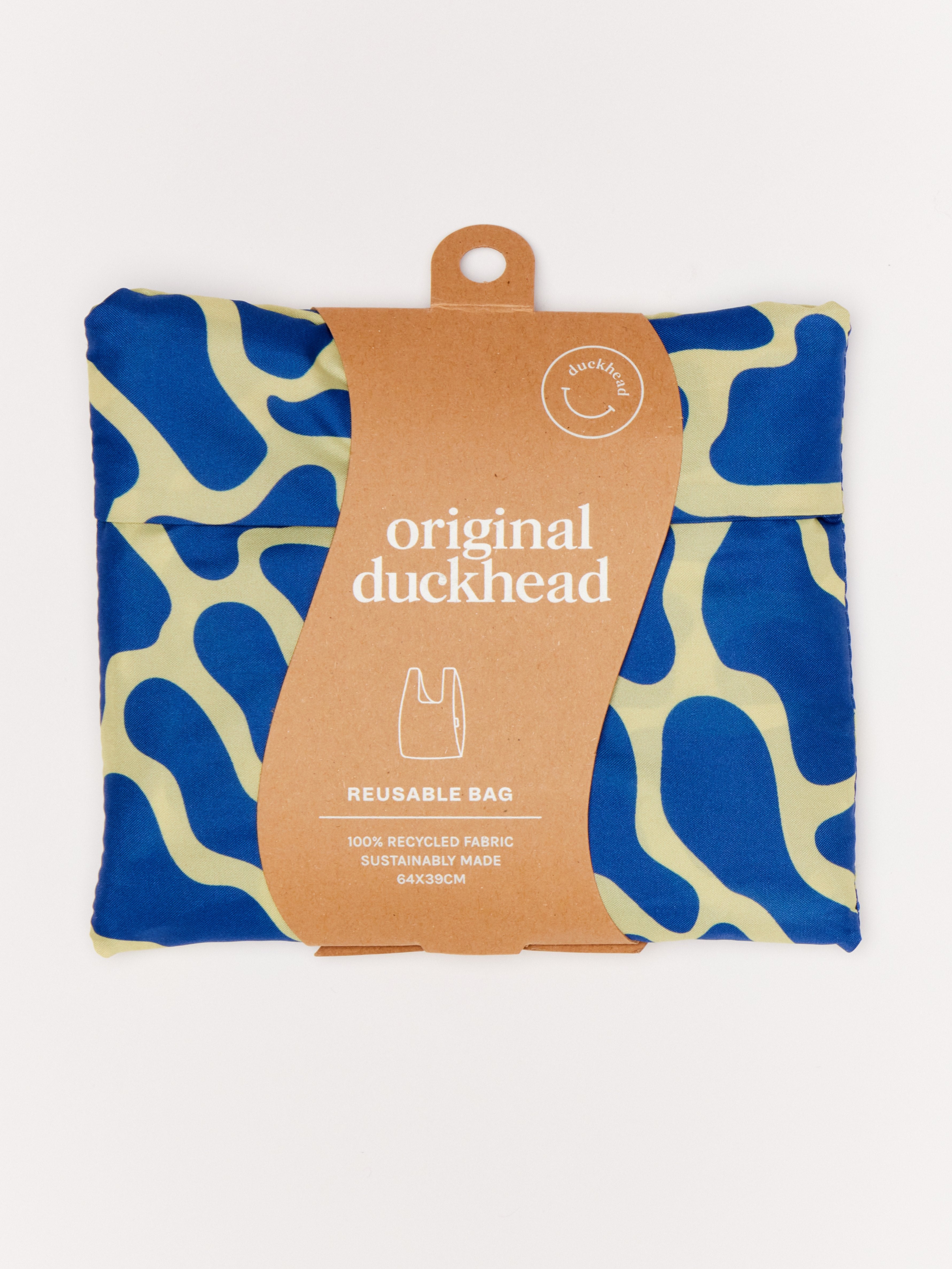Original Duckhead Extra Bag borsa riutilizzabile blue ripples
