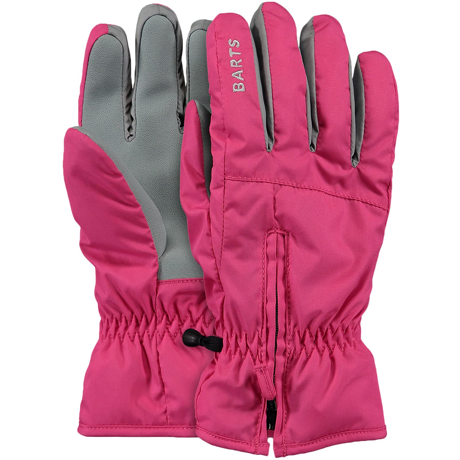 Barts Zipper Gloves Guanti Bambini Nero Taglia 7 con Cerniera