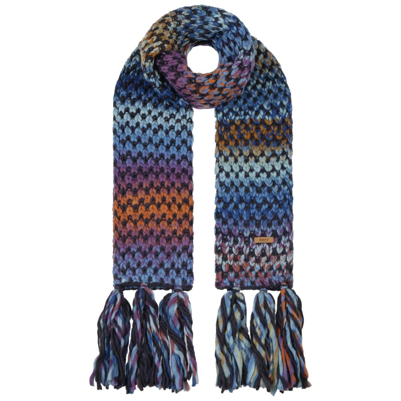 Barts Nicole Sciarpa Donna Blu Morbida con Nappe