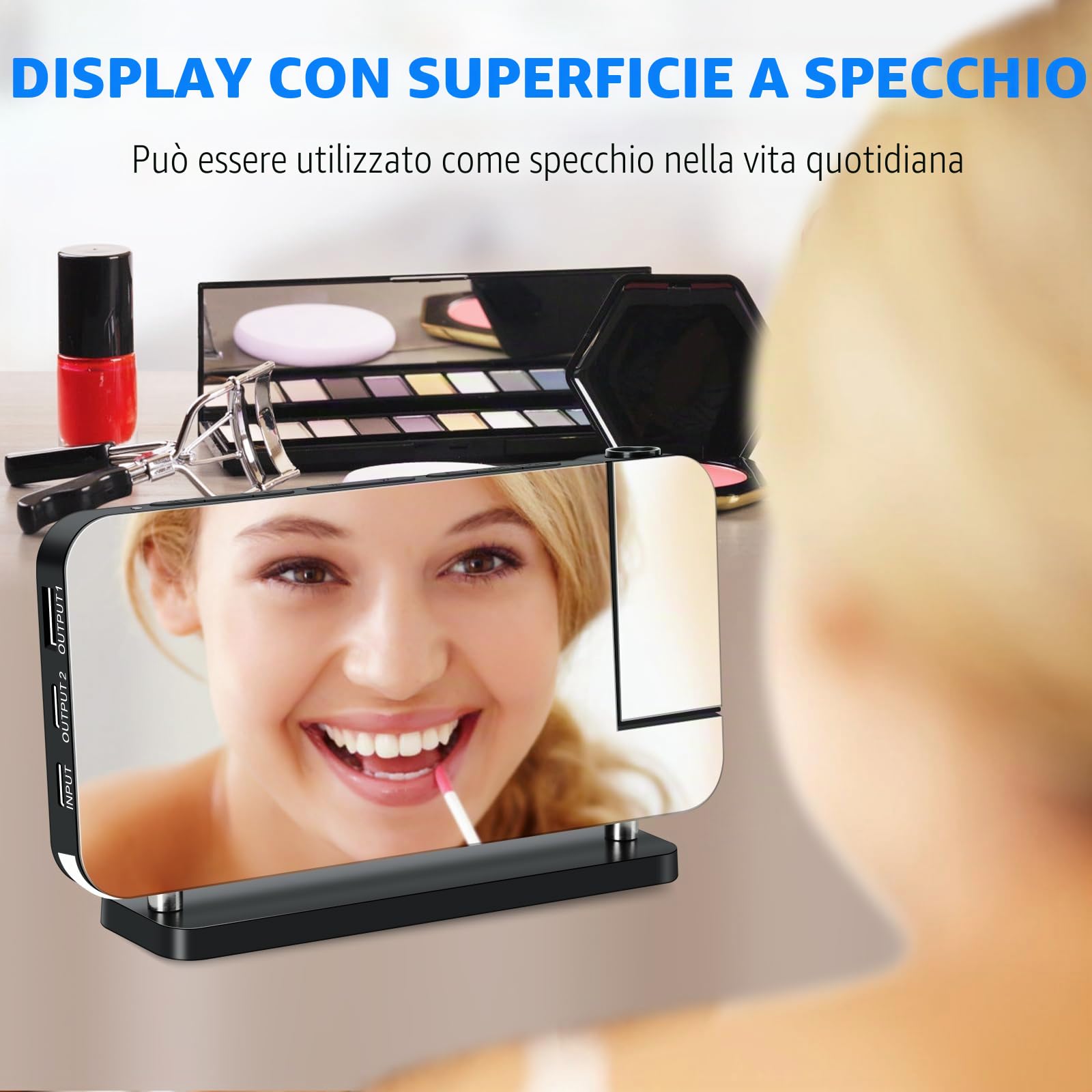 ThreeH Sveglia Digitale Proiezione LED Nero USB