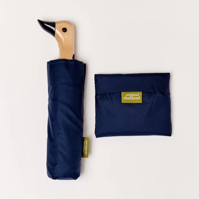 Original Duckhead Navy Set ombrello + borsa blu antipioggia