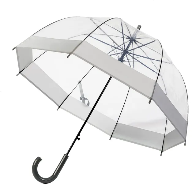 ThreeH Umbrellas grigio ombrello adulto trasparente automatico
