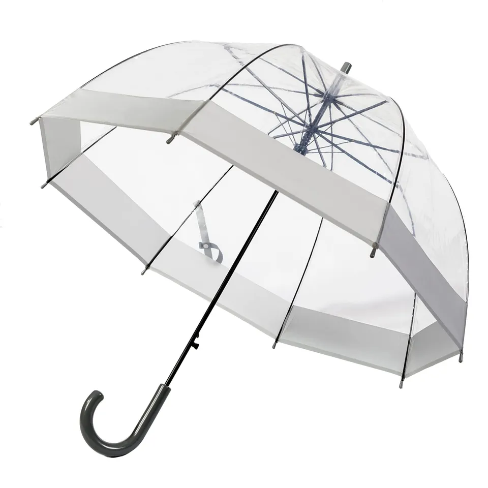 ThreeH Umbrellas grigio ombrello adulto trasparente automatico