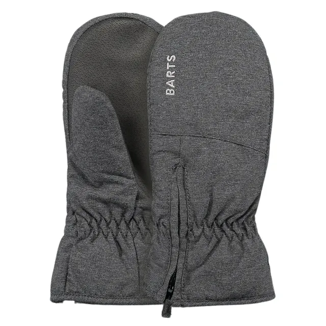 Barts Zipper Mitts Muffole Bimba Grigio Taglia 10 Impermeabili