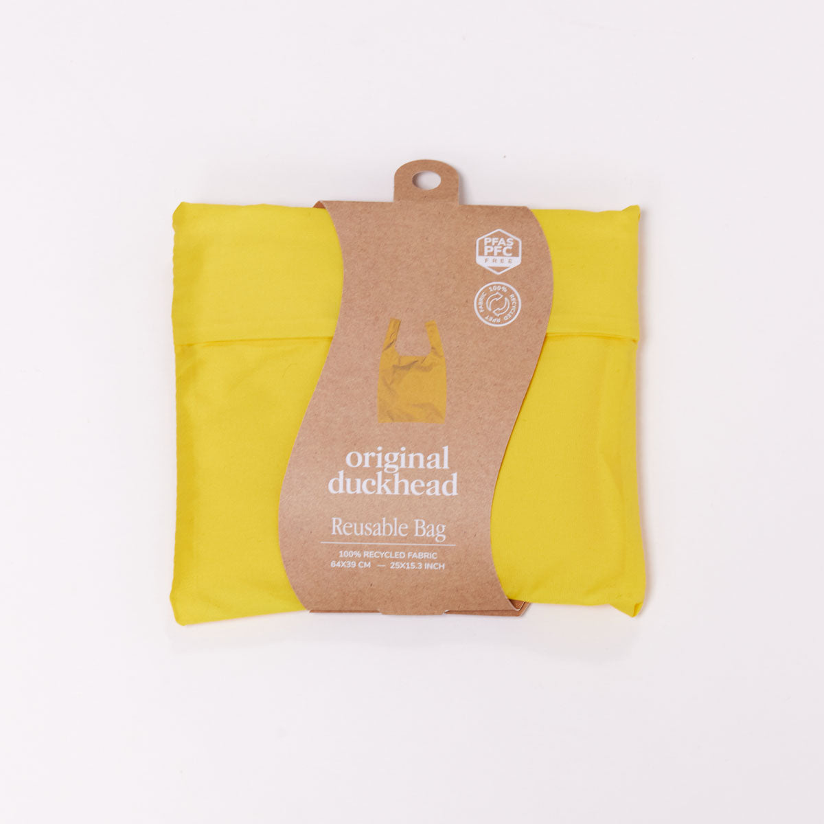 Original Duckhead Yellow shopper gialla riciclata pieghevole