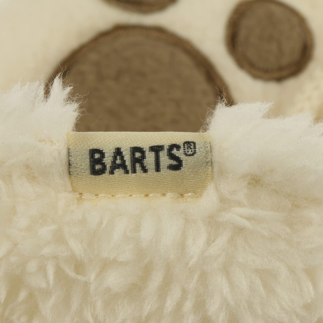 Barts Noa Paws muffole bimbo bianche pile con cordino