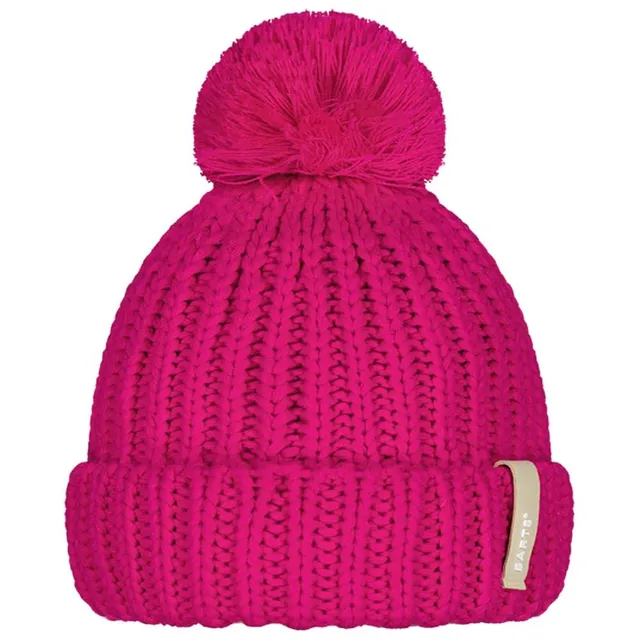 Barts Joellah Berretto Bambina Magenta con Pon Pon Pile