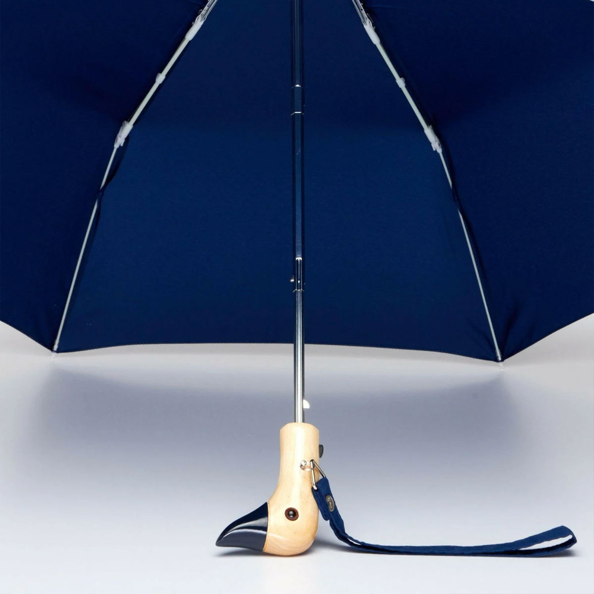 Original Duckhead Duck Ombrello Viaggio Blu Navy Riciclato