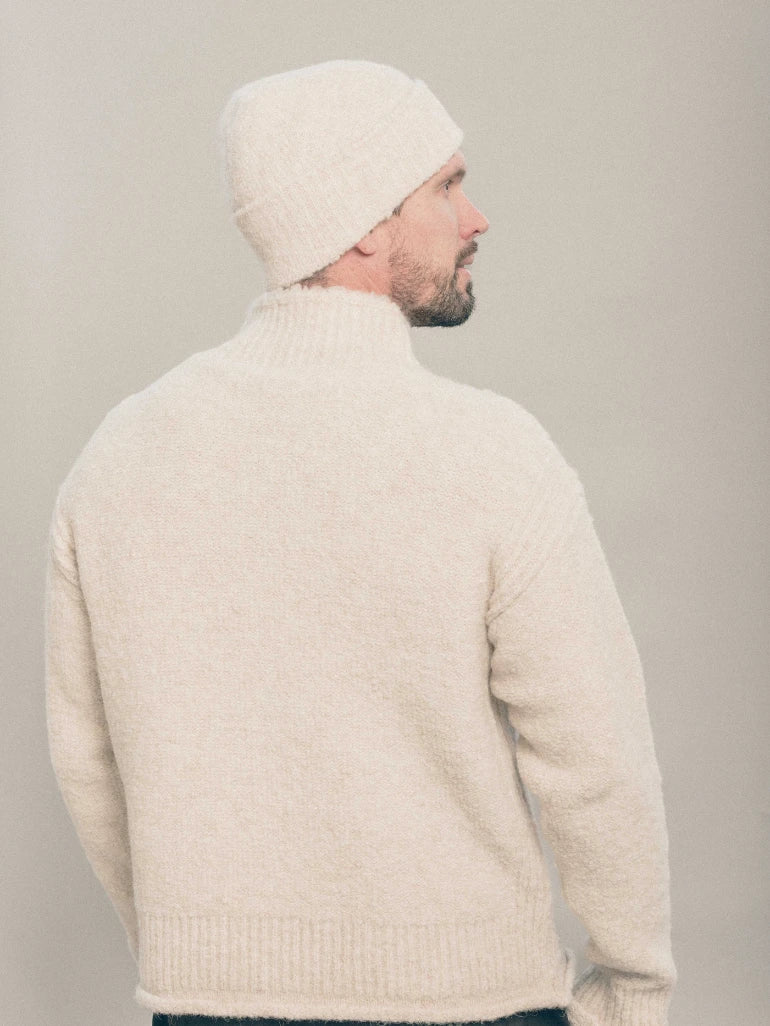 Pipolaki Powder maglione uomo ecru caldo taglia L