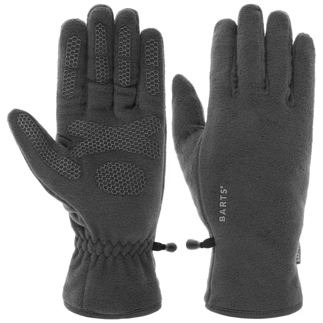 Barts Fleece Glove Guanti Pile Grigio Taglia L