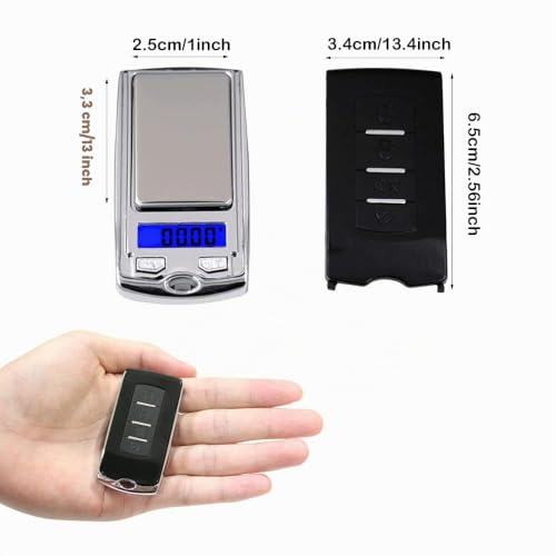 ThreeH Bilancino Digitale 200g 0,01g Chiave Auto