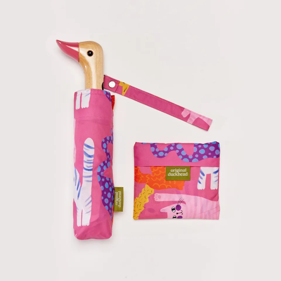 Original Duckhead Rainy Day Sets Set Ombrello+Borsa Arty Cats Fucsia