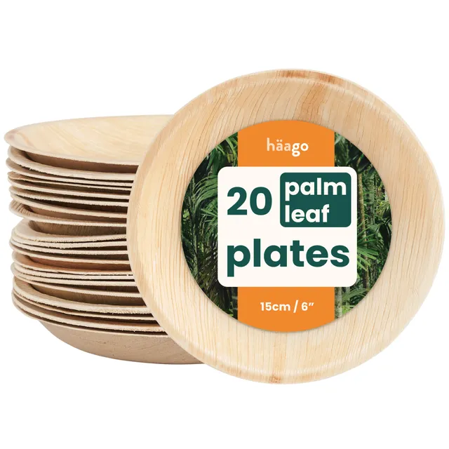 haago Palm Leaf Plates Piatti 15cm 20 pezzi dessert