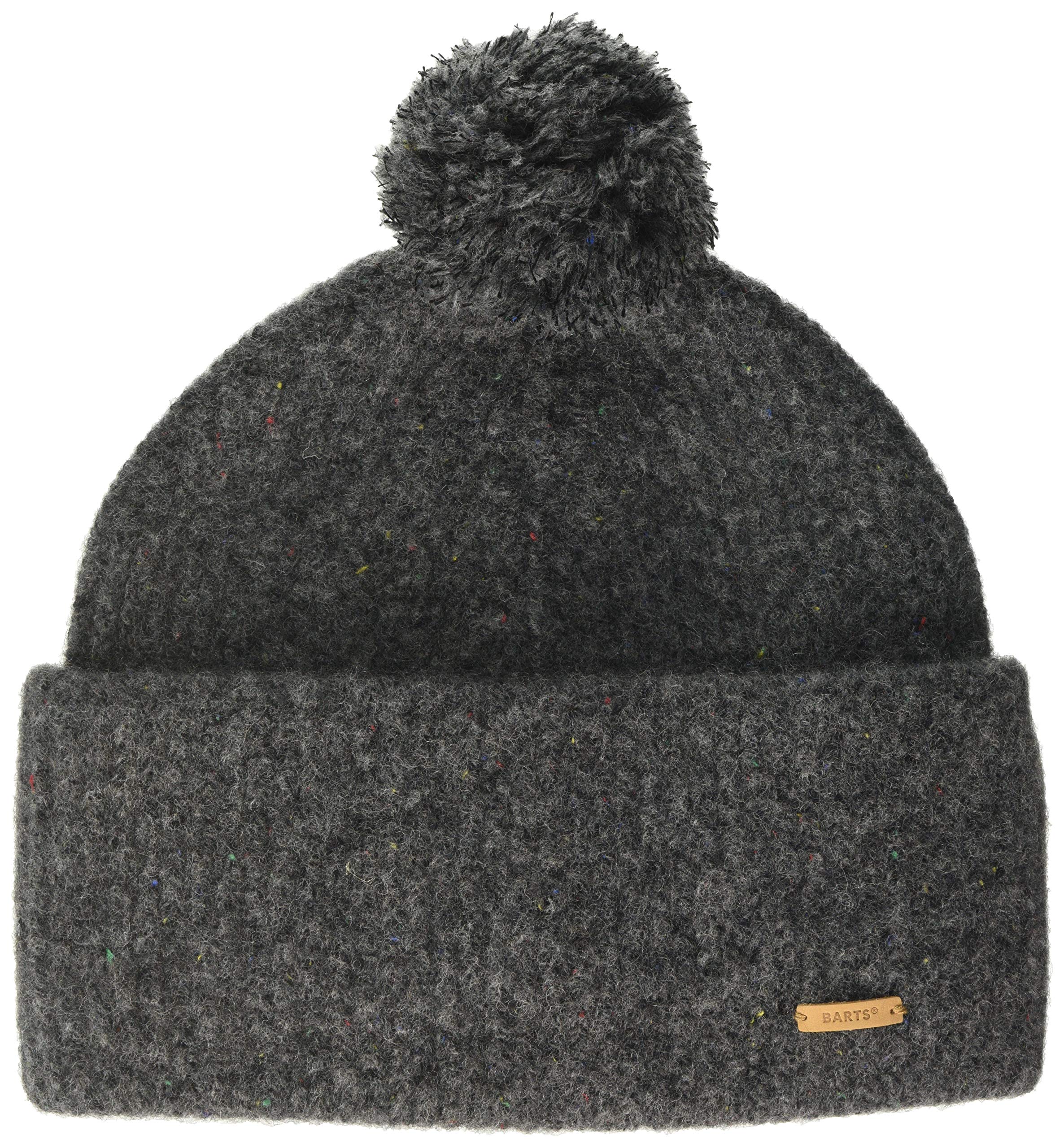 Barts Neluma Berretto Donna Grigio con Pompon Lana Yak
