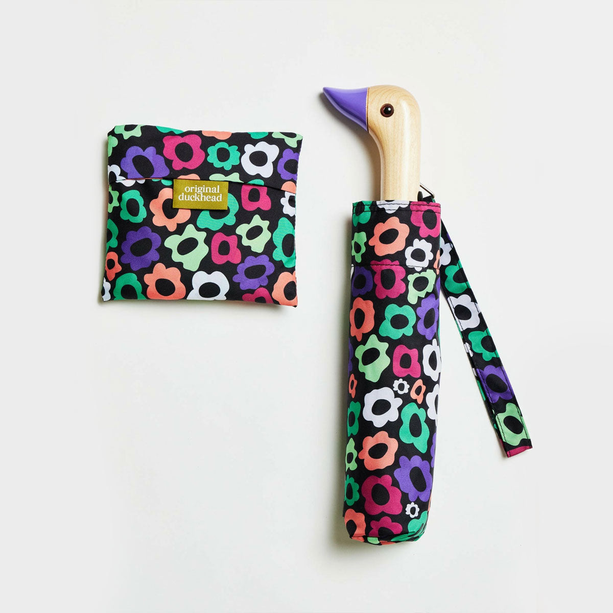 Original Duckhead Flower Maze set ombrello e shopper fiori riciclato