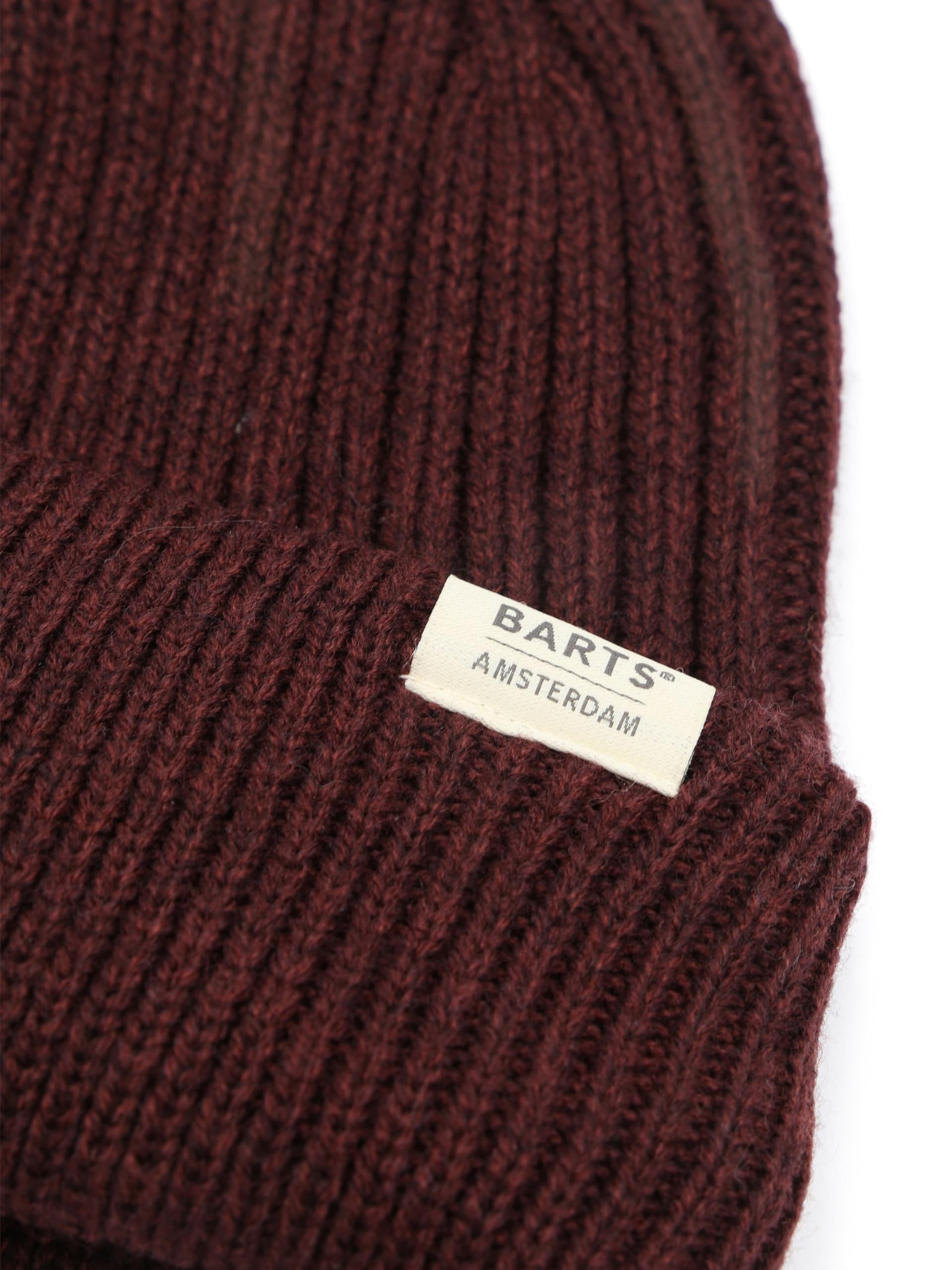 Barts Nieck Berretto Uomo Bordeaux Tinta Unita