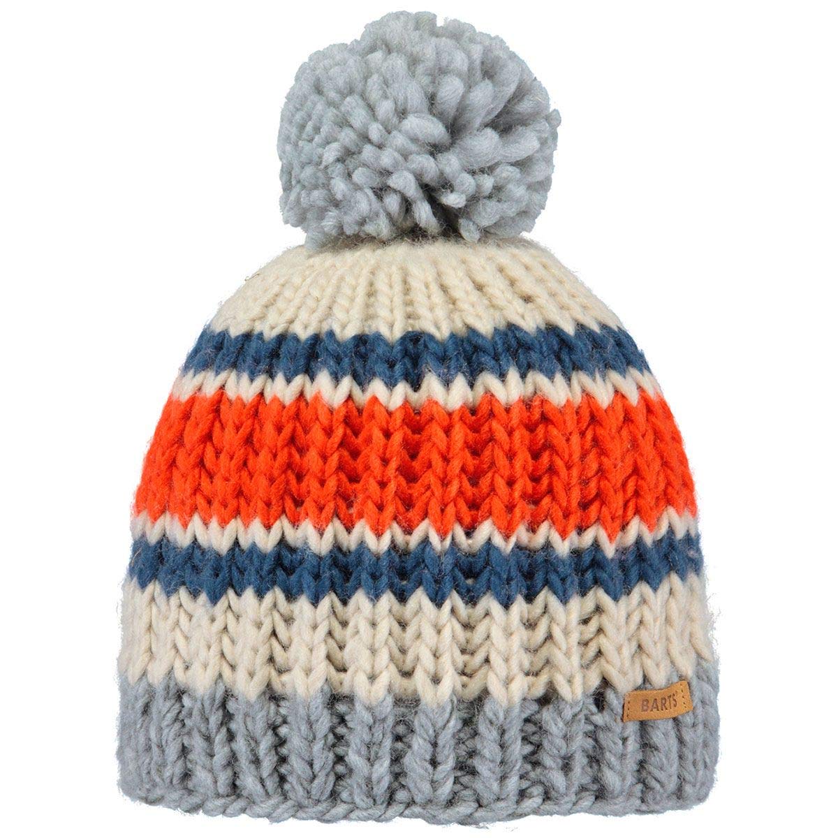 Barts Dillen Beanie Berretto Bimbi Rigato Misto Lana Pon Pon