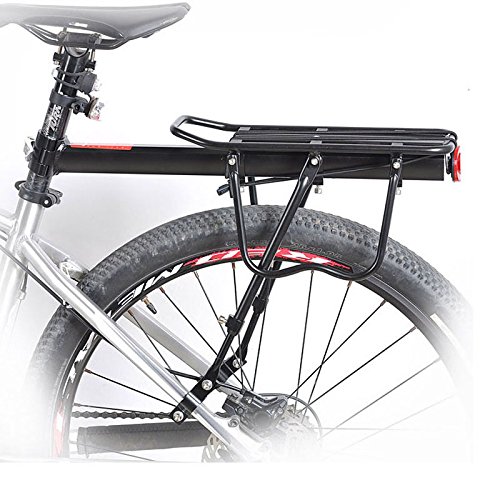 ThreeH BK43 portapacchi bici in alluminio con riflettore