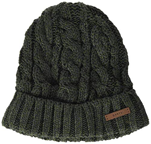 Barts Twister Turnup Berretto Uomo Nero Treccia Pile