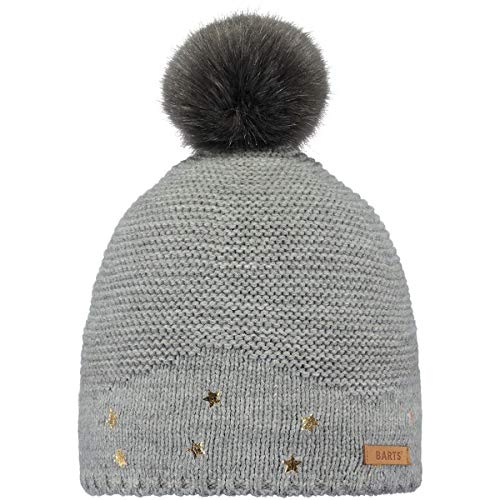 Barts Nerida Berretto Bimbo Grigio Pompon Pile