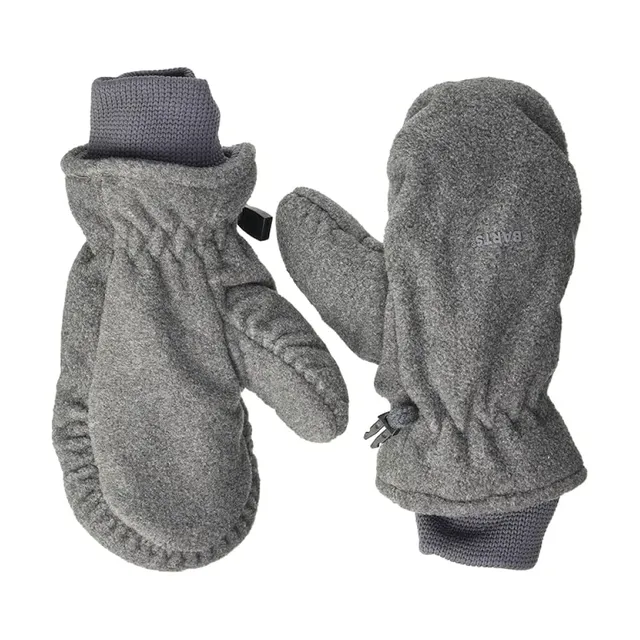 Barts Gloves Fleece Mitts muffole bimbo grigio acrilico