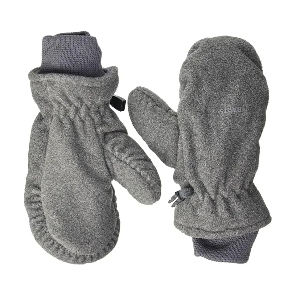 Barts Gloves Fleece Mitts muffole bimbo grigio acrilico