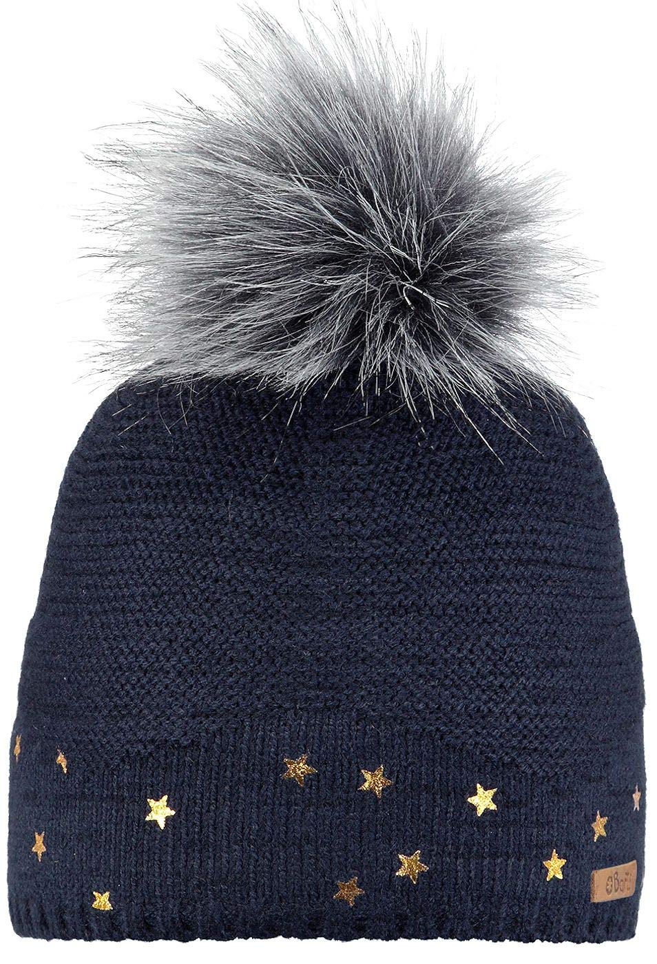 Barts Nerida Berretto Bimbo Grigio Pompon Pile