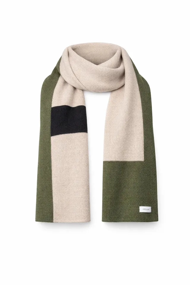 PIPOLAKI Altitude sciarpa invernale beige montagna
