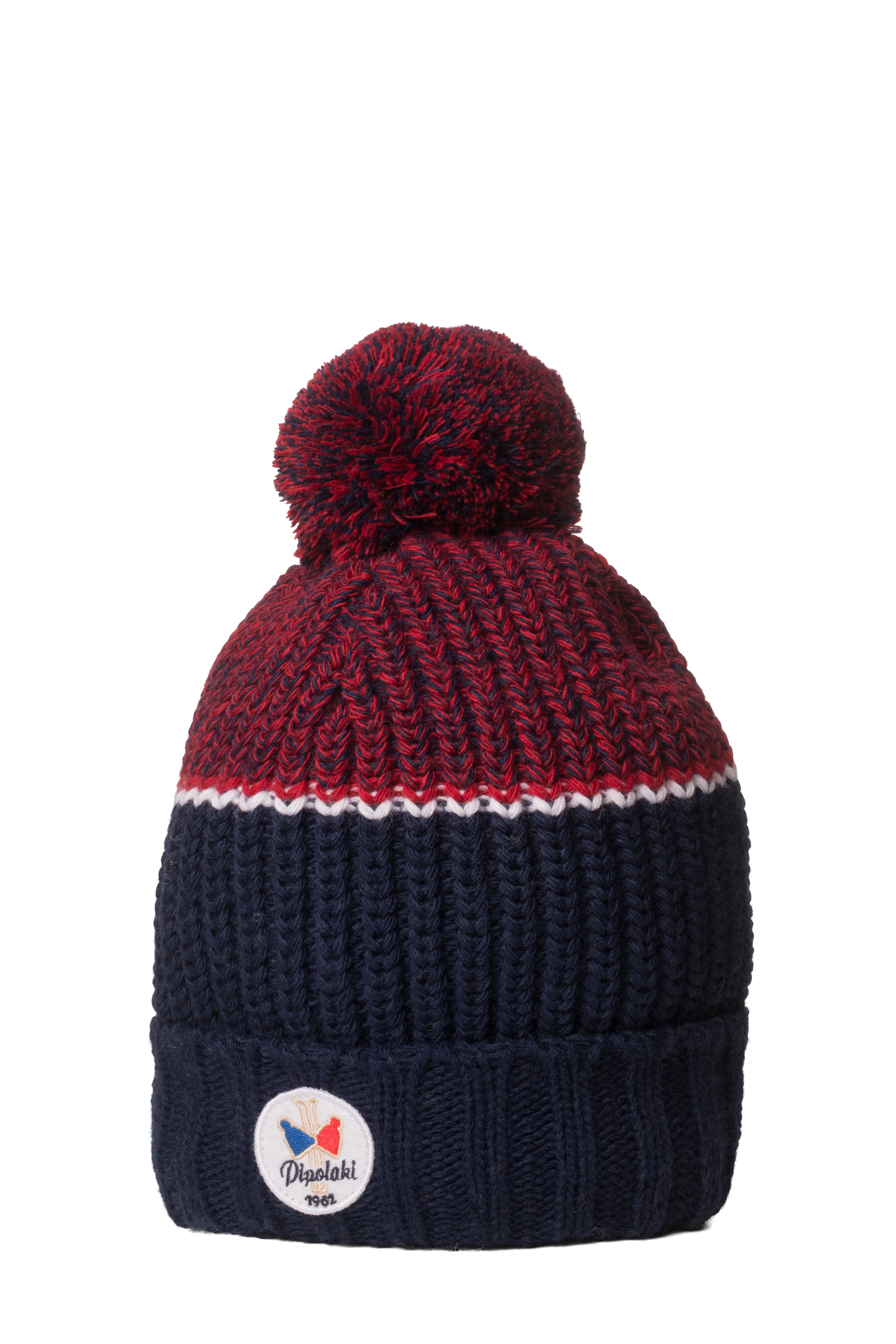 Pipolaki Lespi berretto pile pompon bianco