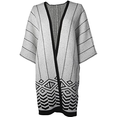 Barts Dawn Poncho Donna Nero Mantella Invernale