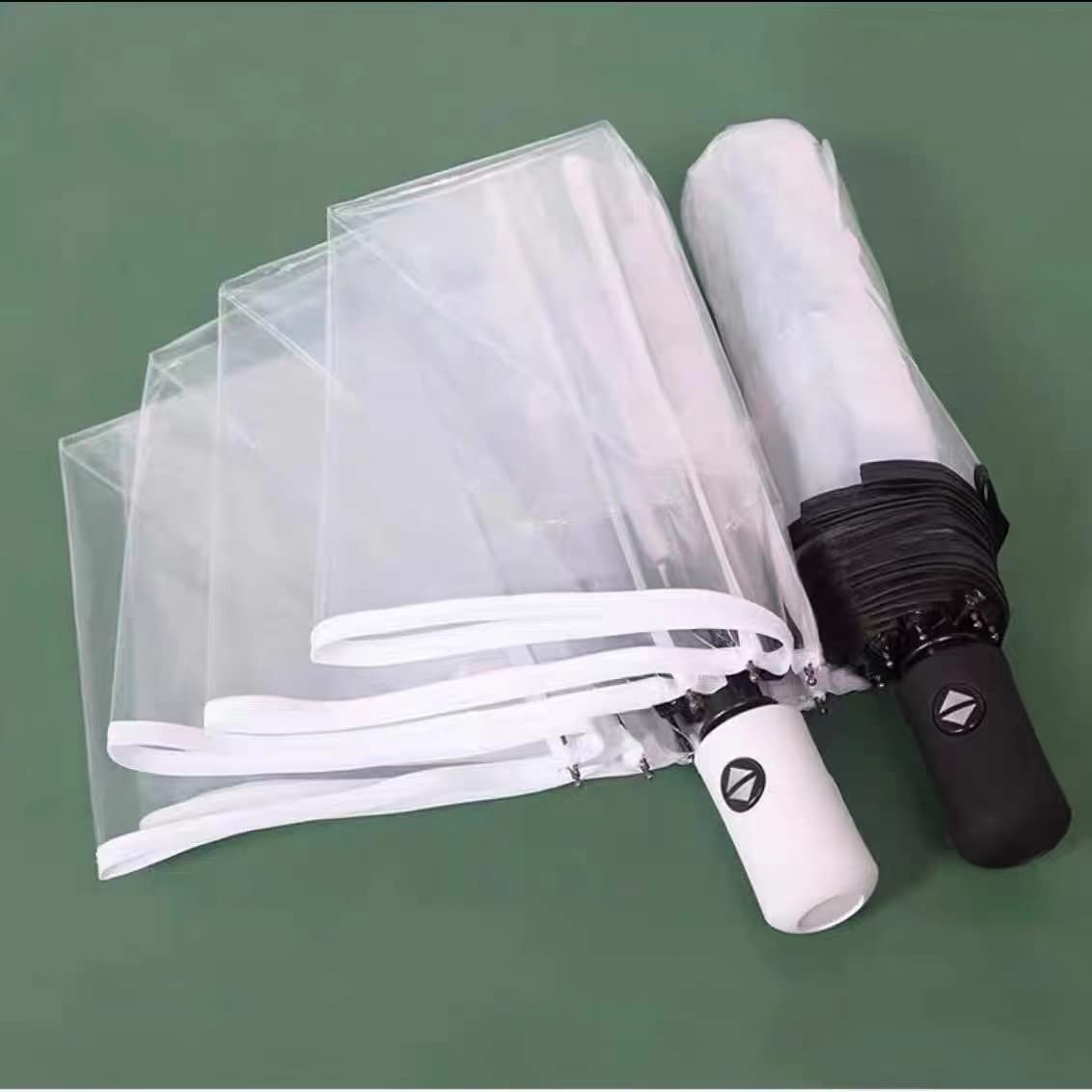 ThreeH Umbrellas ombrello bianco automatico pieghevole