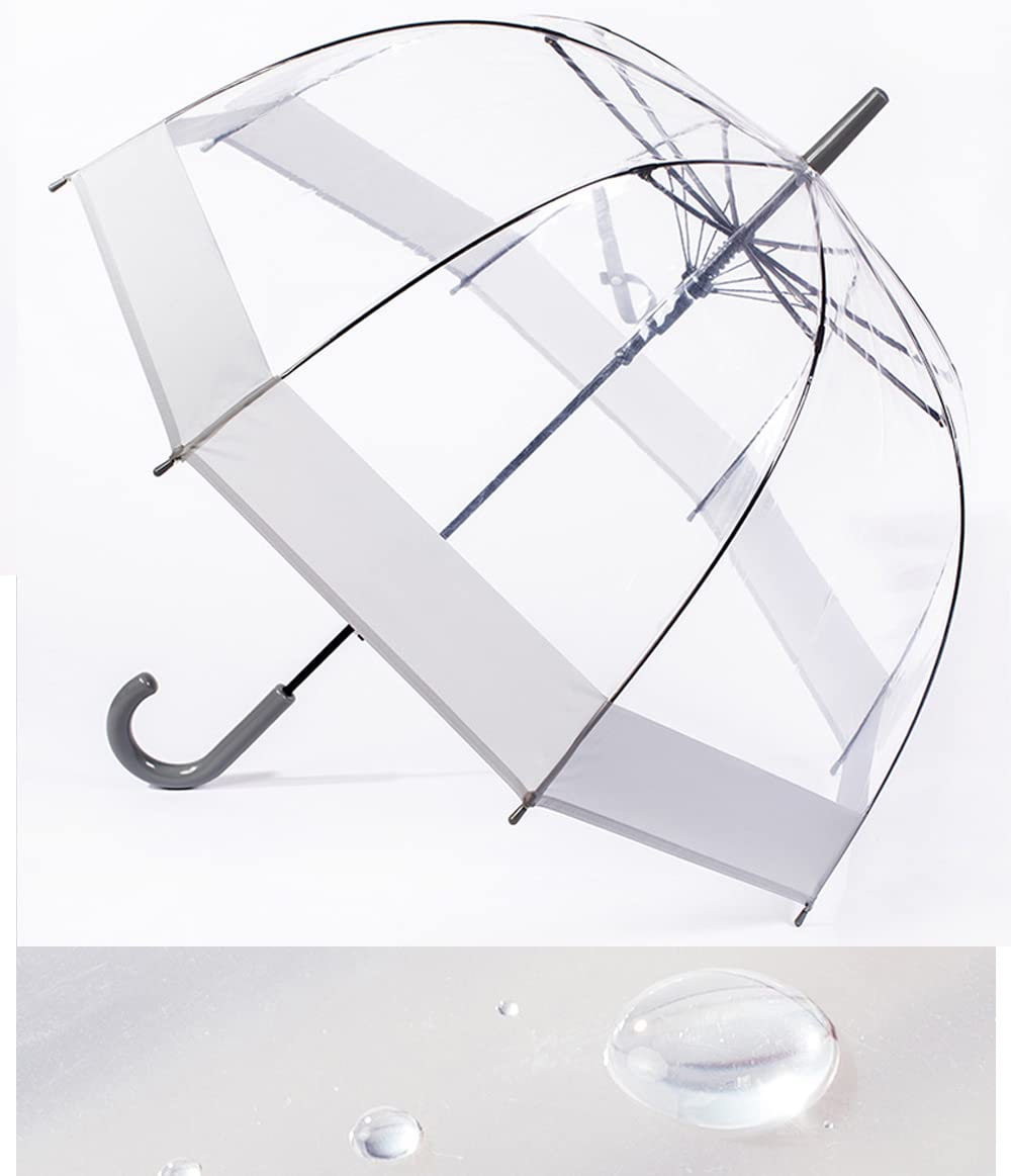 ThreeH Umbrellas grigio ombrello adulto trasparente automatico