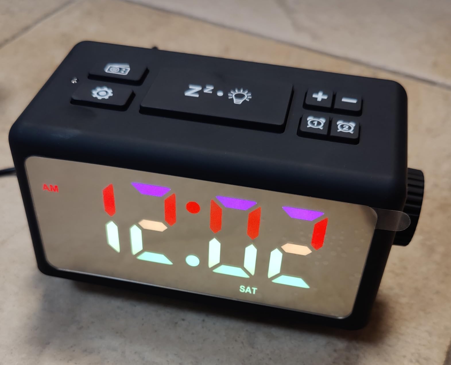 ThreeH radiosveglia RGB orologio bianco doppia sveglia
