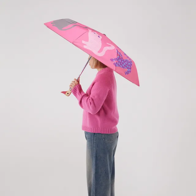 Original Duckhead Arty Cats ombrello fucsia