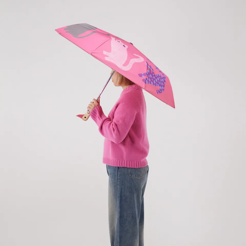 Original Duckhead Arty Cats ombrello fucsia