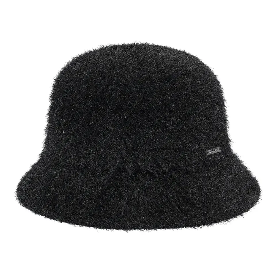 Barts Lavatera Cappello Donna Bucket Nero Pelliccia