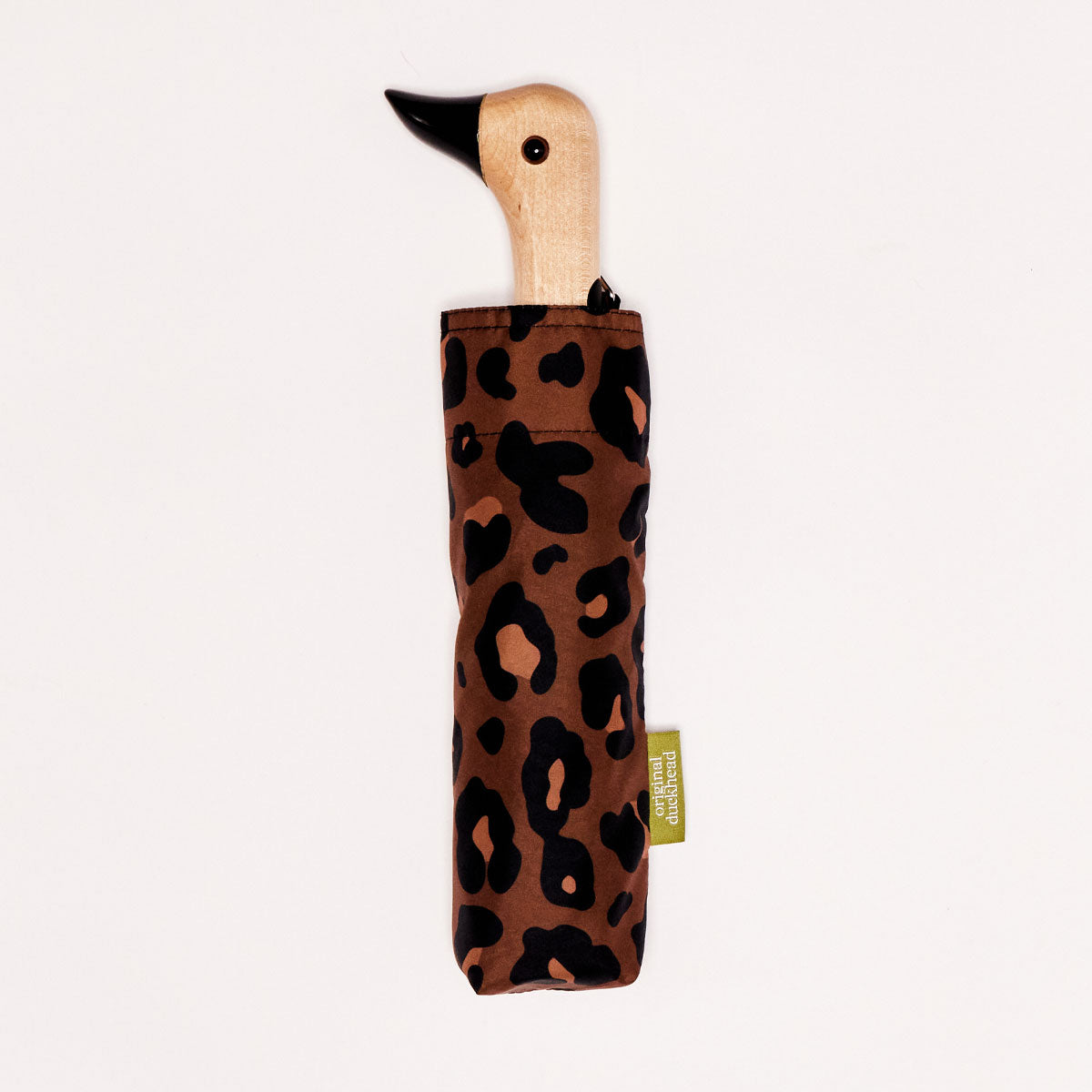 Original Duckhead Leopard ombrello compatto leopardato antipioggia