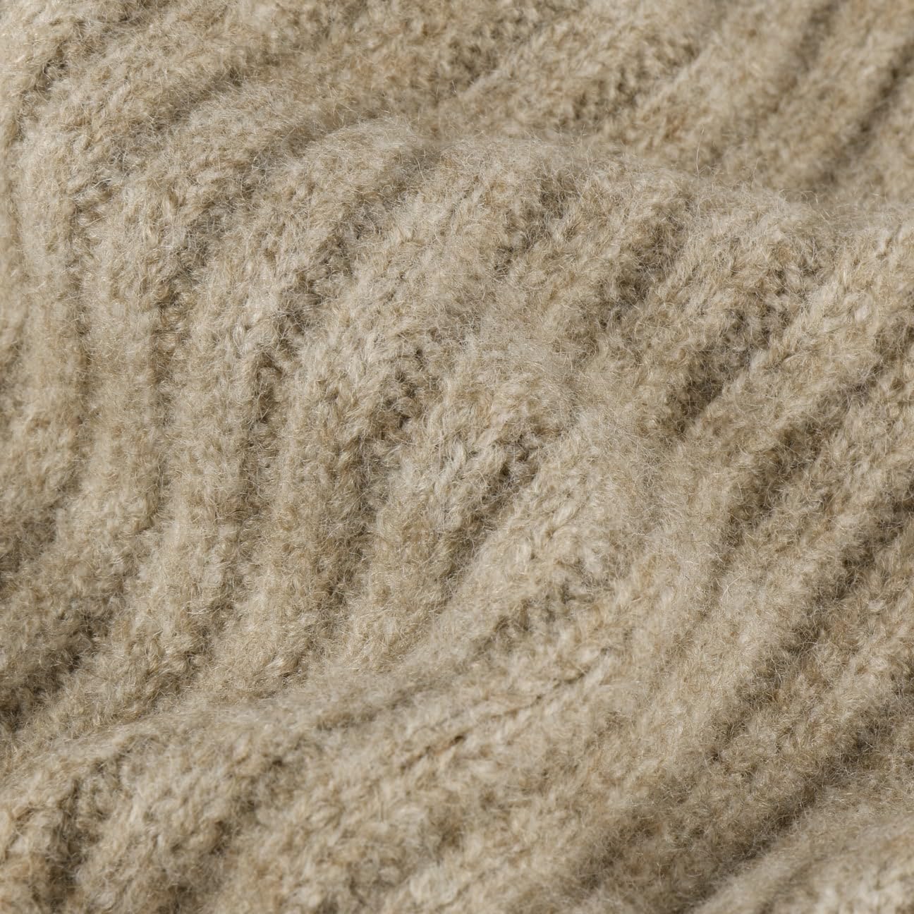 Barts Banxs sciarpa a maglia beige lana invernale