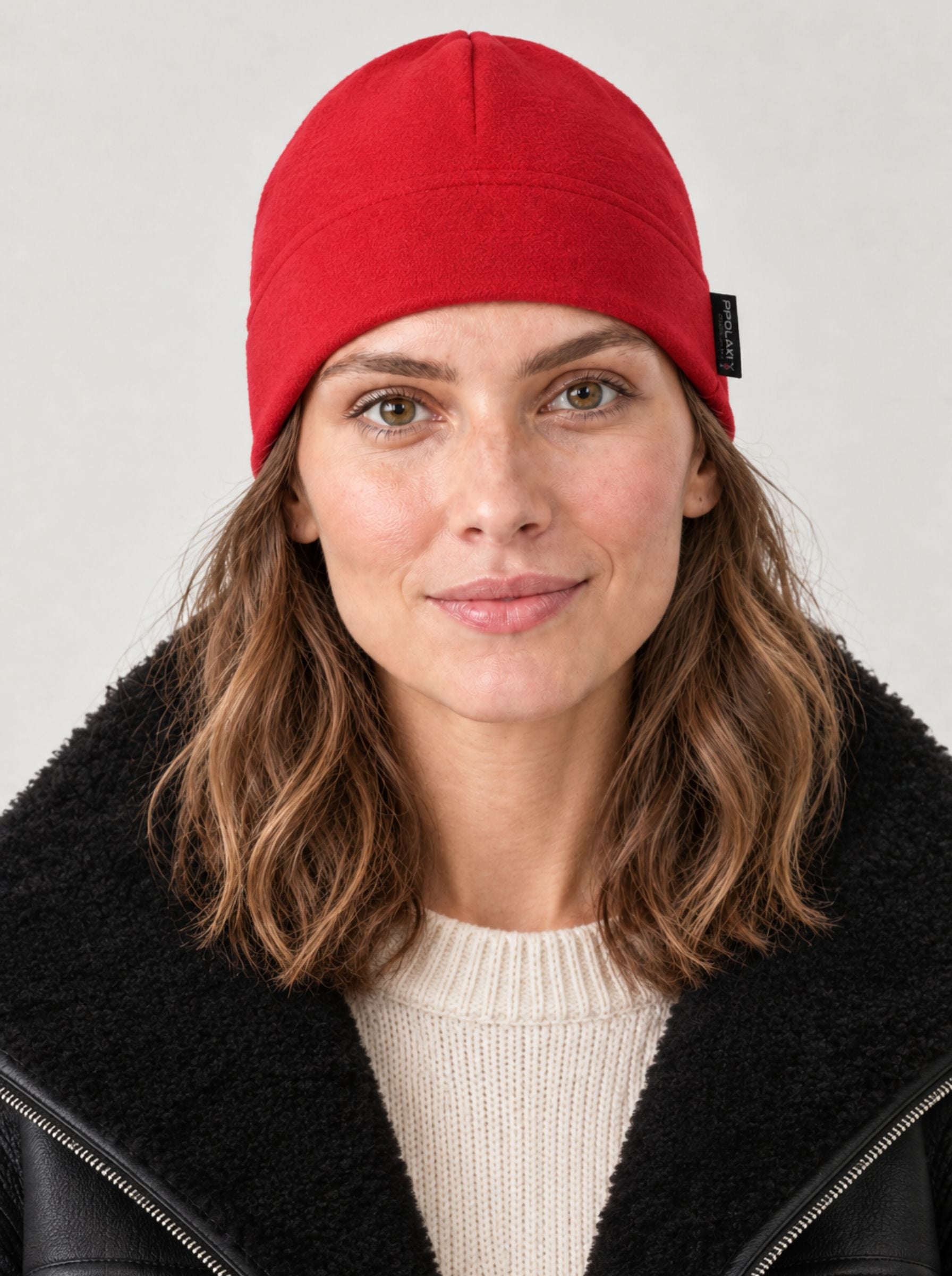 Pipolaki Bonnets Bonnet Liadet berretto pile rosso riciclato