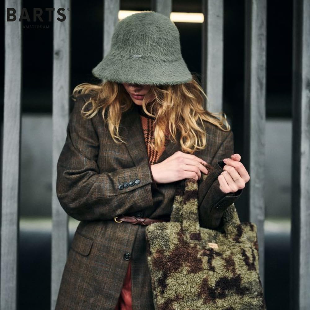 Barts Lavatera Cappello Donna Bucket Nero Pelliccia