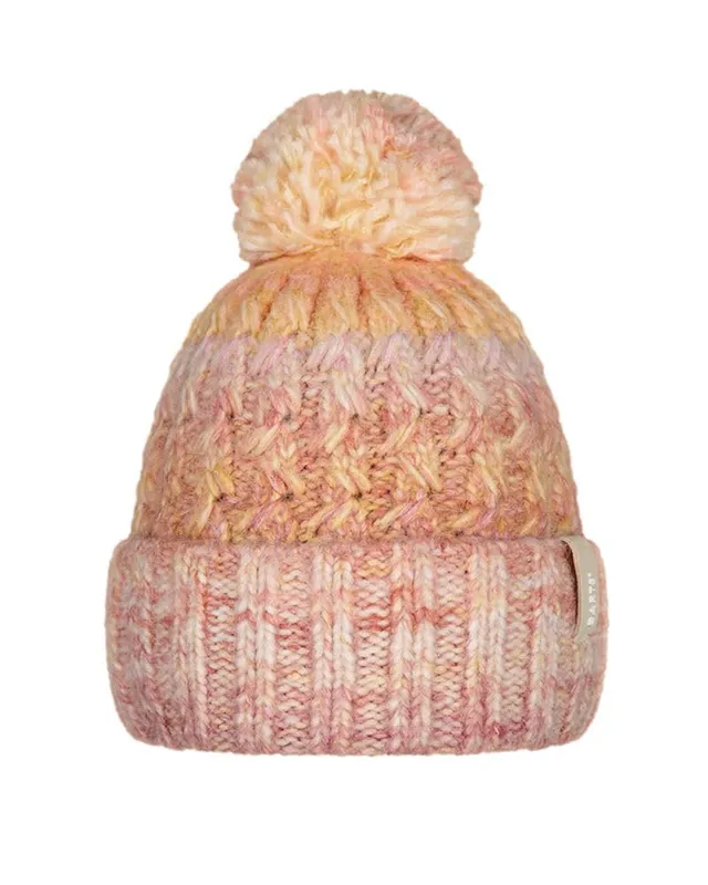 Barts Catbird beanie pompon arancia con fodera calda