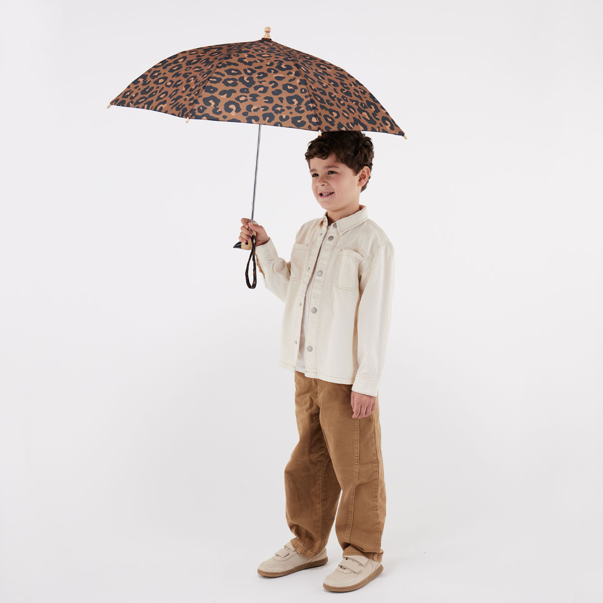 Original Duckhead Kids Umbrellas Leopard Duckling ombrello bimbo leopardato
