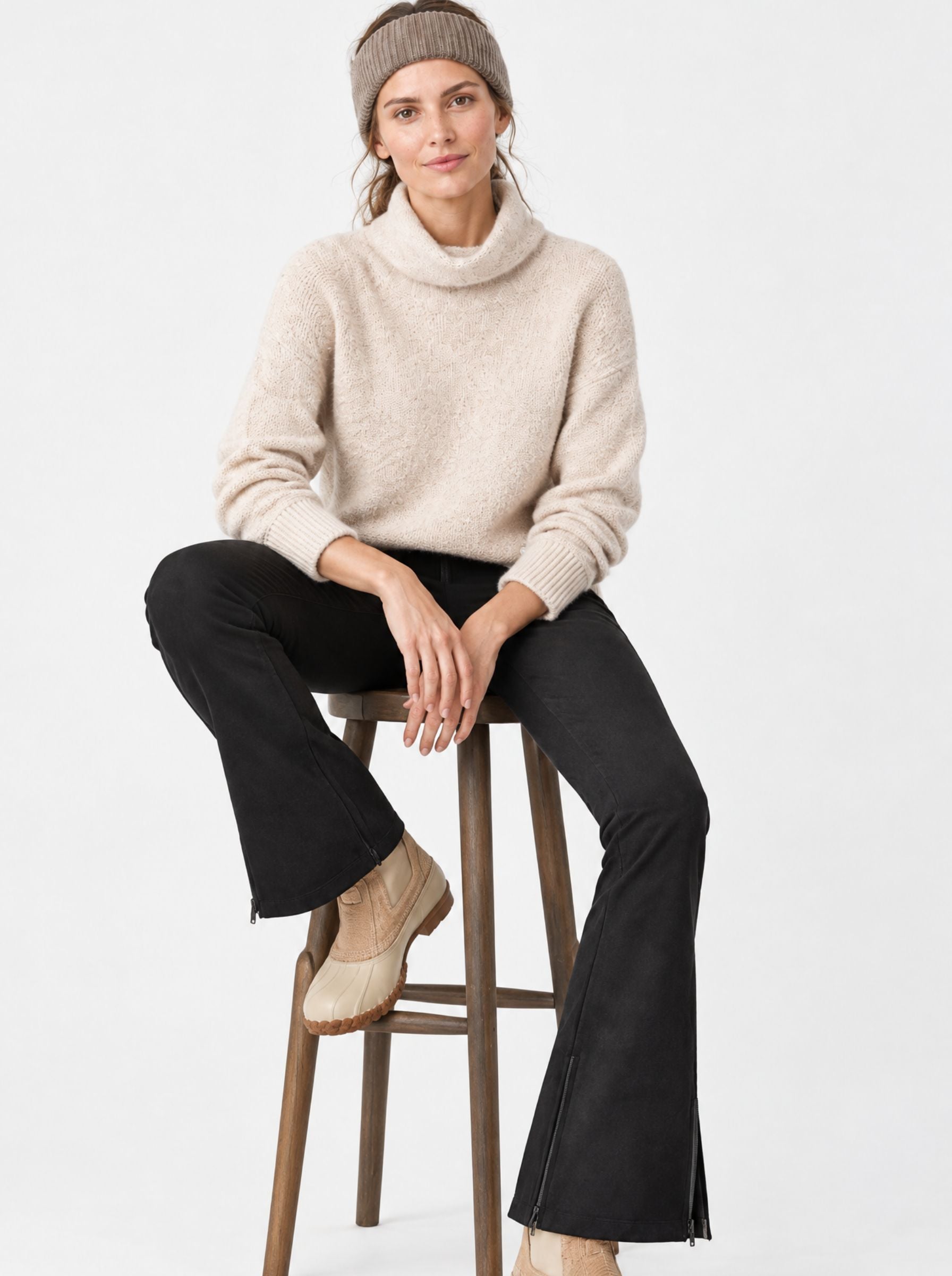 Pipolaki Powder pull donna ecru maglia calda taglia M