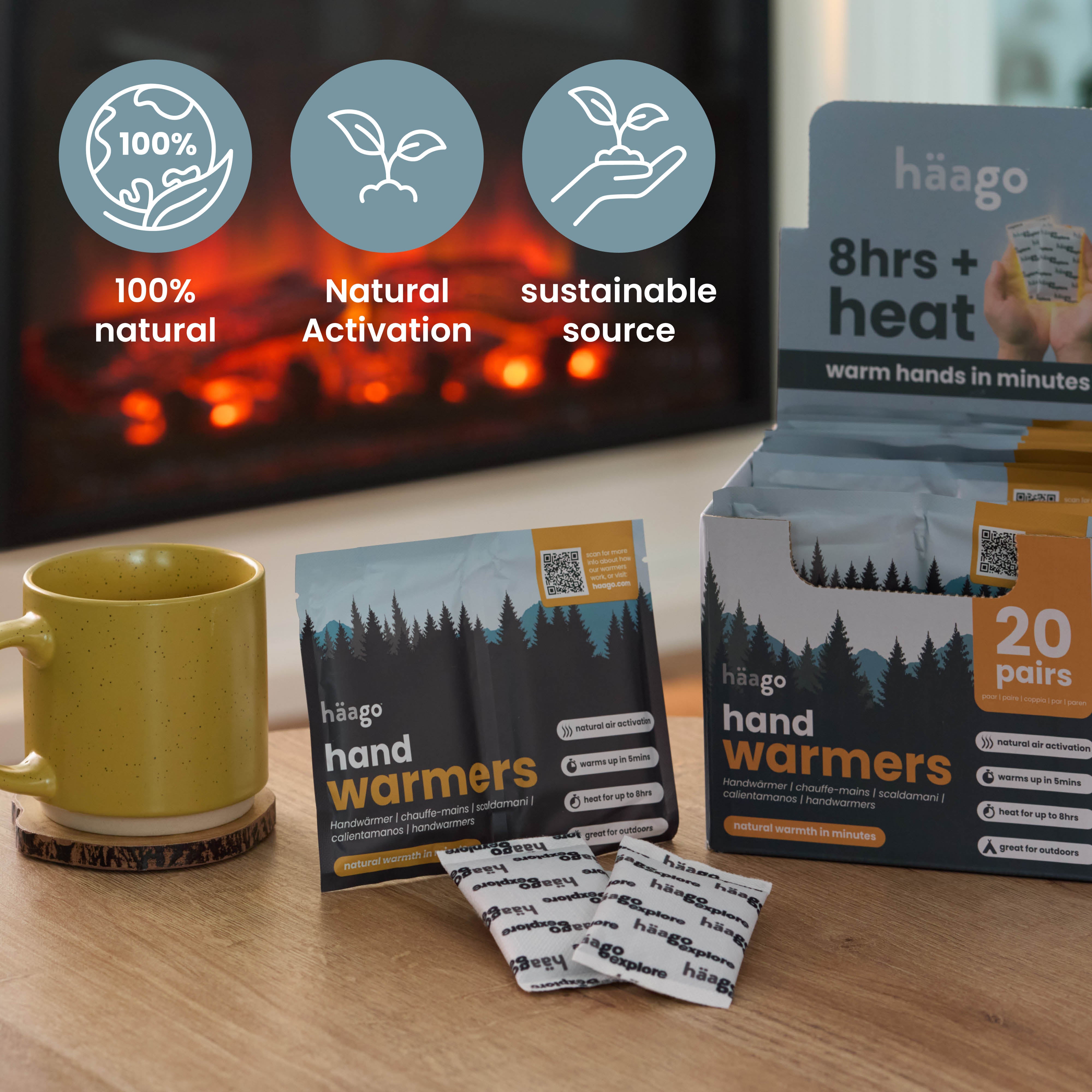 haago Hand Warmers scaldamani monouso 20 buste lunga durata