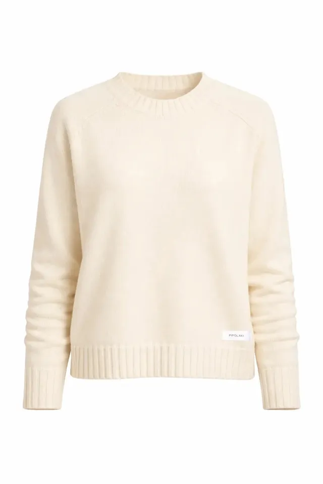 PIPOLAKI Bettina maglione lana alpaca ecru M